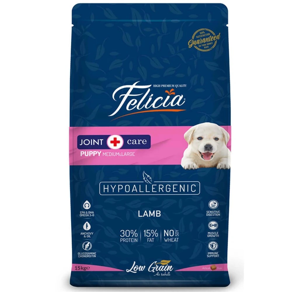 FELİCİA KUZULU BÜYÜK IRK YAVRU KÖPEK MAMASI 3 KG