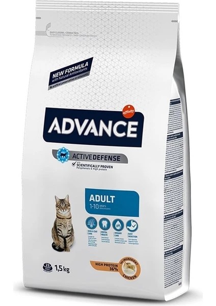 ADVANCE CAT ADULT TAVUKLU PİRİNÇLİ YETİŞKİN KEDİ MAMASI 1,5 KG
