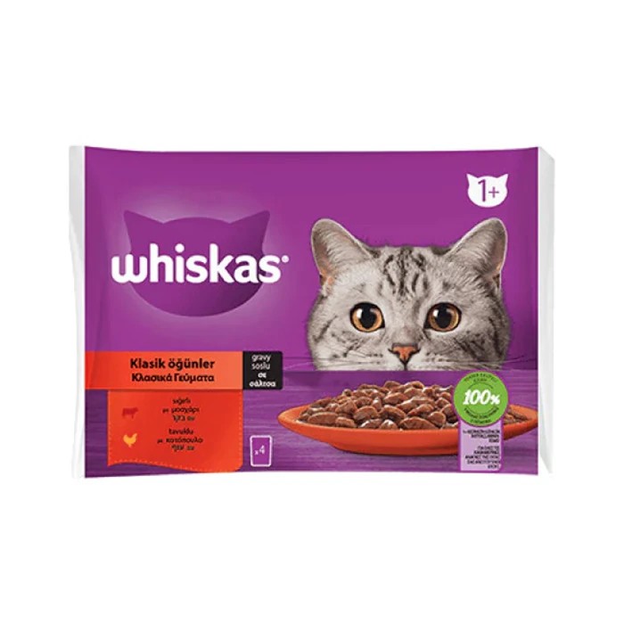 WHISKAS ET ÇESİTLERİ 4 LÜ AÇ BITIR