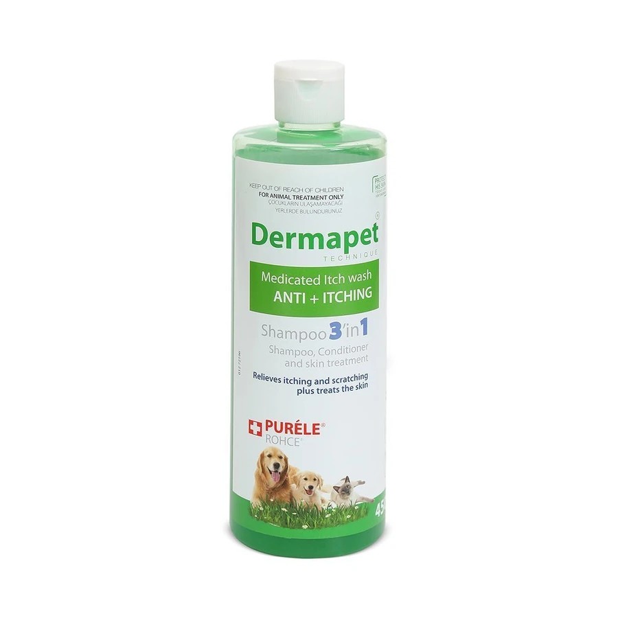 PURELE DERMAPET DERMATOLOJİK KEDİ VE KÖPEK ŞAMPUANI 450 ML