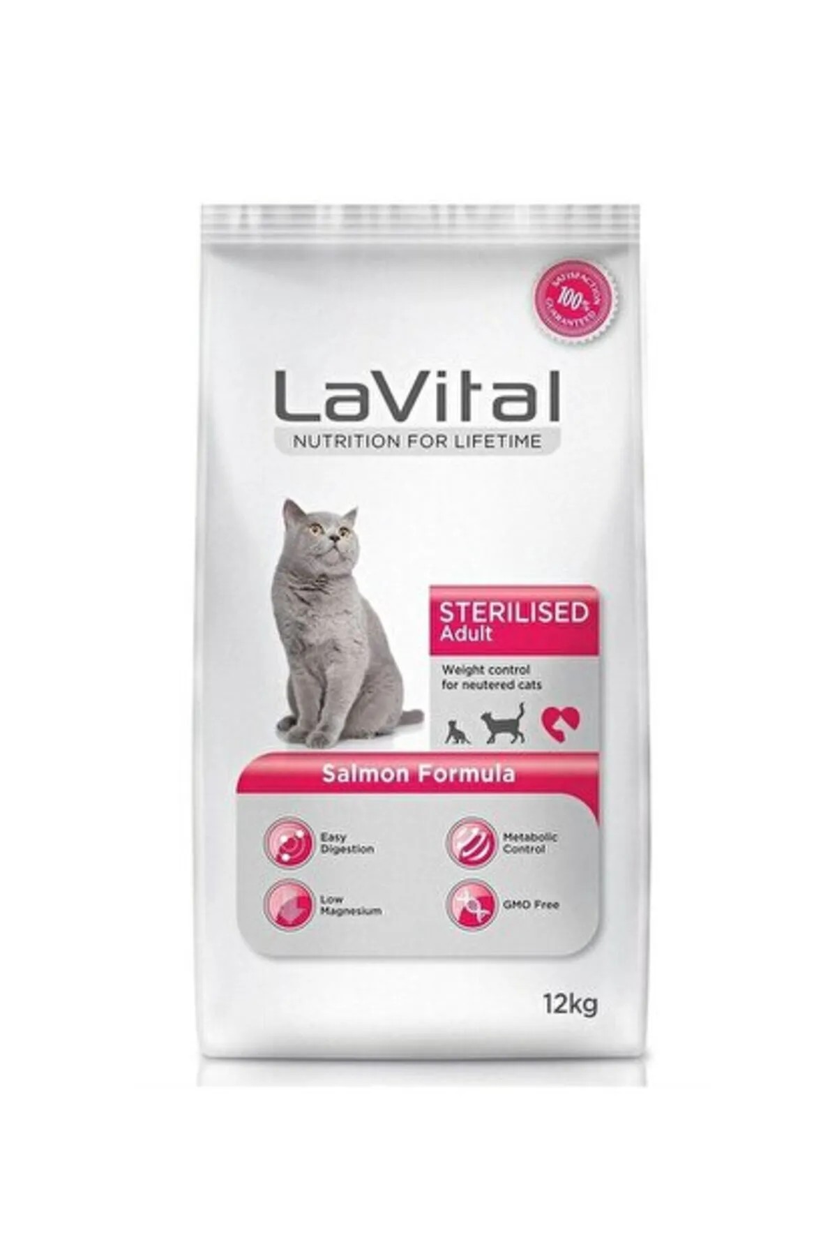 LAVİTAL STERİLSED SOMONLU KEDİ MAMASİ 12 KG.