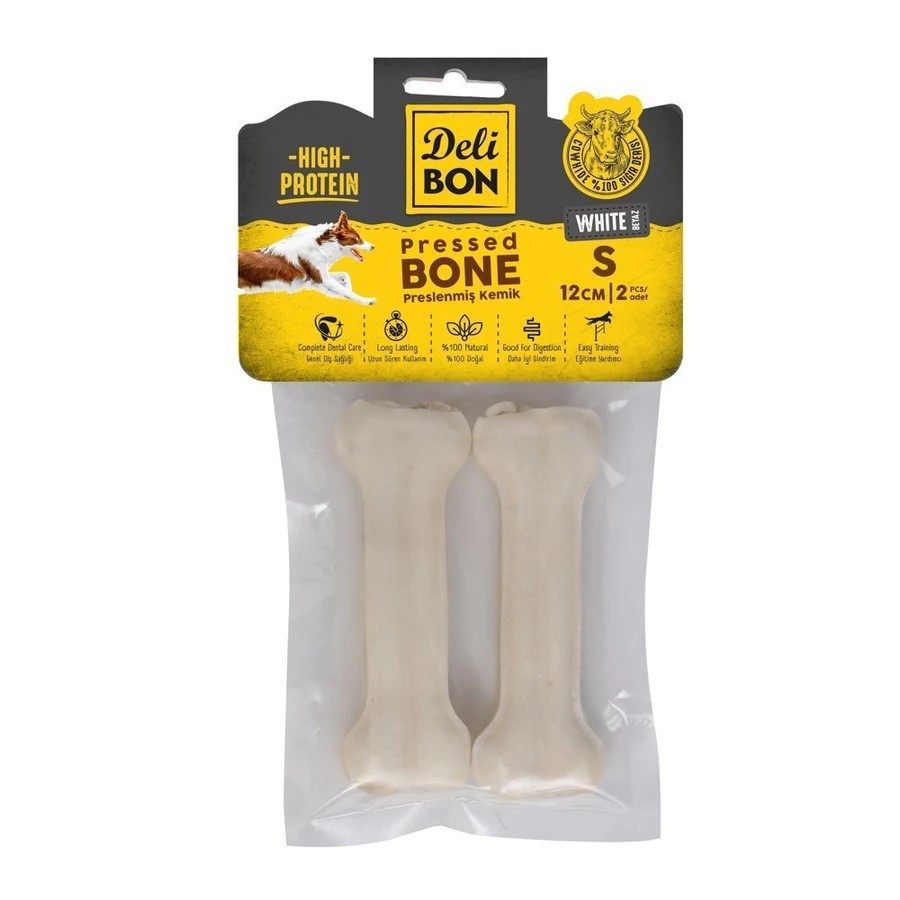 DERİ PRES KEMİK 12CM S BOY 2Lİ PAKET BEYAZ BEYAZ 12CMX2AD.