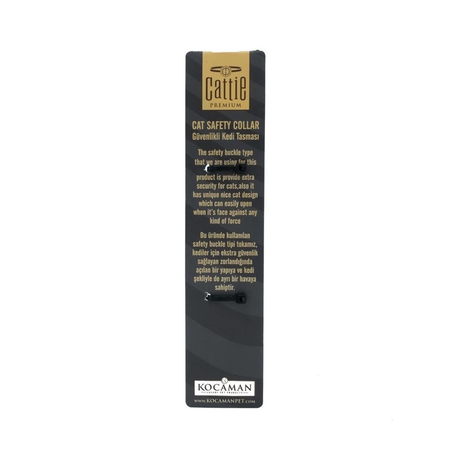 CATTİE ELASTİK DOKUMADAN EL YAPIMI KEDİ BOYUN TASMASI MAVİ KLTBLUE 1X20-30 CM