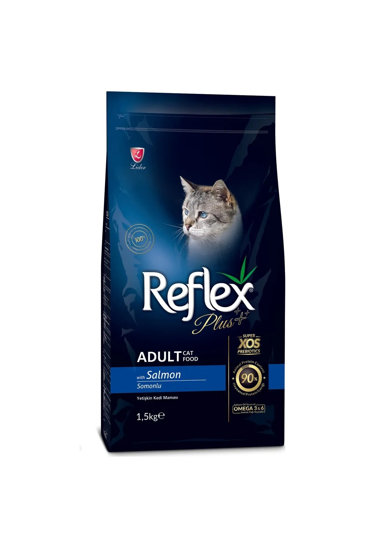REFLEX PLUS SOMONLU YETİŞKİN KEDİ MAMASI 1.5 KG