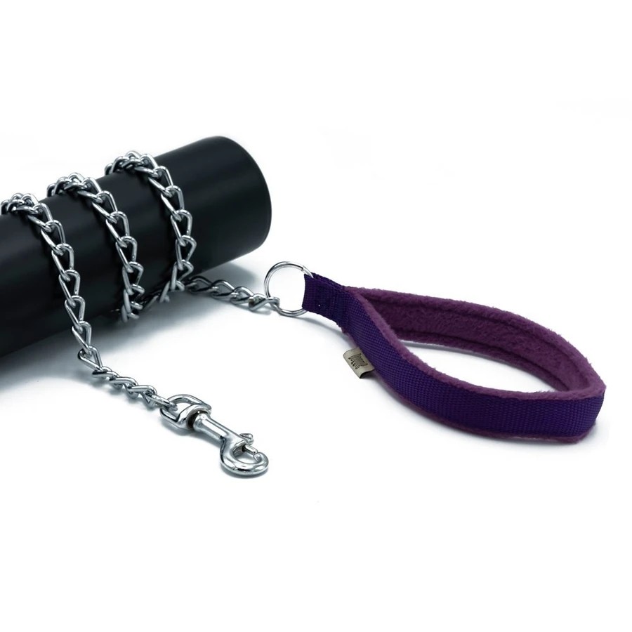 DOGGİE DOKUMA ZİNCİR GEZDİRME 3,5X110CM MOR
