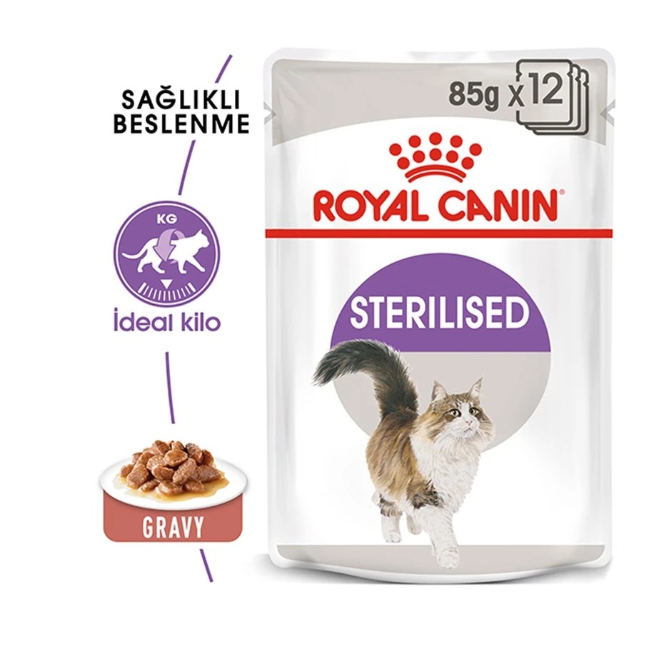 ROYAL CANİN STERİLİSED SOSLU KISIRLAŞTIRILMIŞ KEDİ KONSERVESİ 85 GR