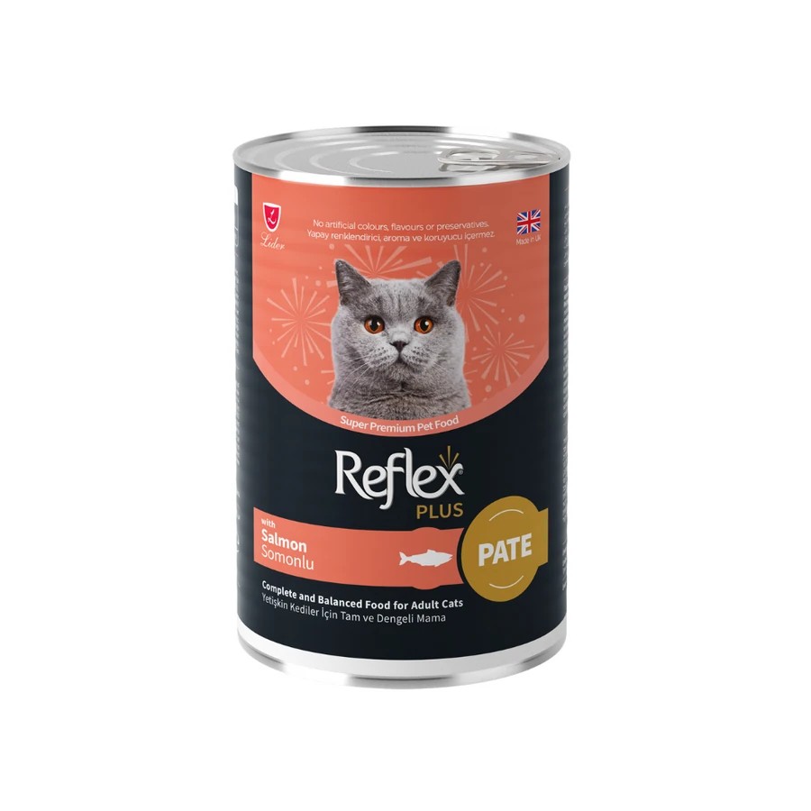 REFLEX PLUS PATE SOMONLU KEDİ MAMASI 395 GR