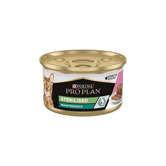 PROPLAN STERİLİSED SOMONLU YETİŞKİN KEDİ KONSERVESİ 85 GR