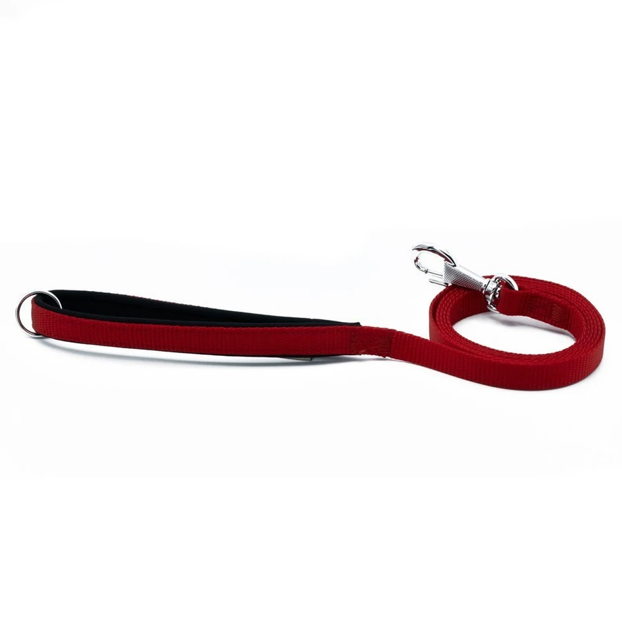 Doggie Dokuma Köpek Gezdirme Kayışı M 1.5x160cm Kırmızı