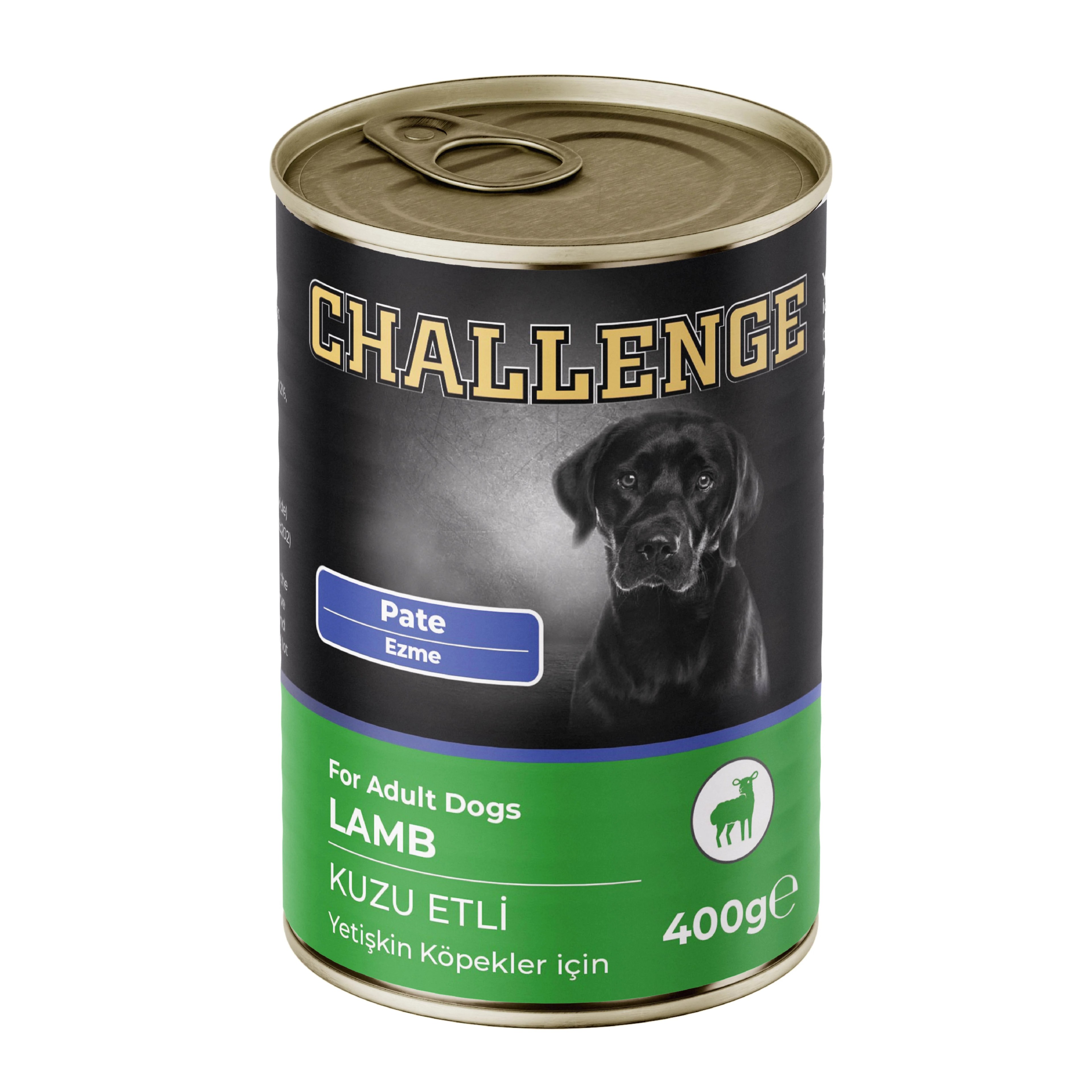 CHALLENGE PATE ADULT KUZU ETLİ KOPEK KONSERVESİ 400 GR