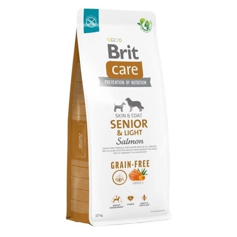 Brit Care Senior Light Skin & Coat Somonlu Tahılsız Yaşlı Köpek Maması 12 Kg