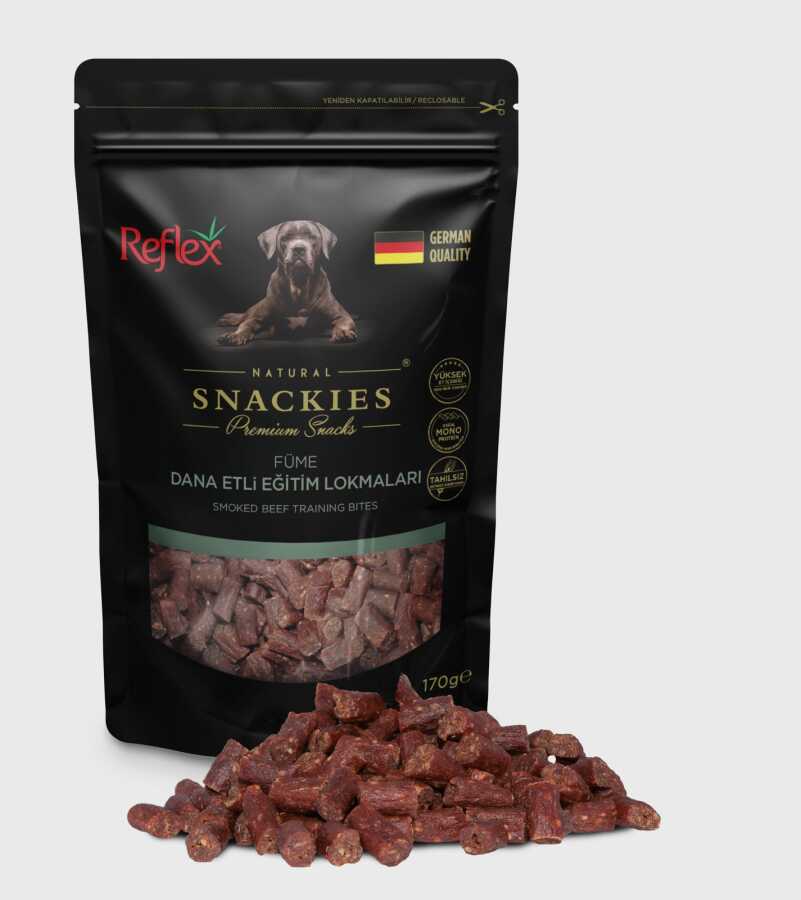Reflex Snackies Füme Dana Etli Eğitim Lokmaları Köpek Ödül Maması 170 Gr 
