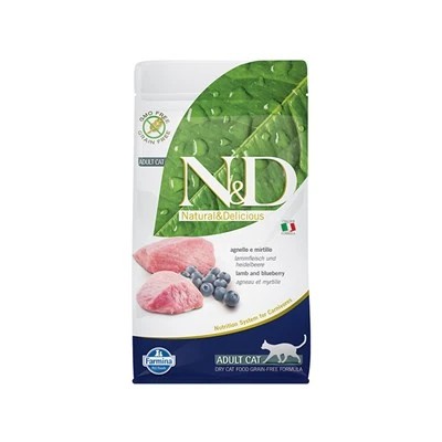 N&D KUZU ETLİ YABAN MERSİNLİ TAHILSIZ YETİŞKİN KEDİ MAMASI 1.5 KG