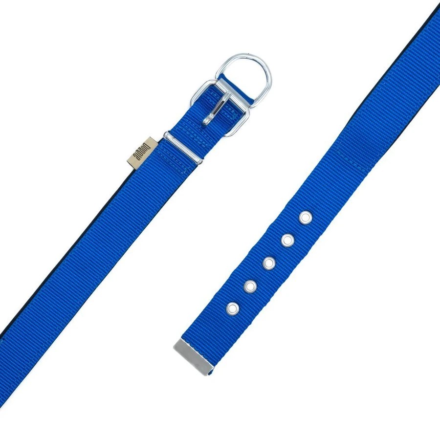 DOGGİE COMFORT YUMUŞAK DOKUMA KÖPEK TASMASI M 2,5X37-45CM MAVİ