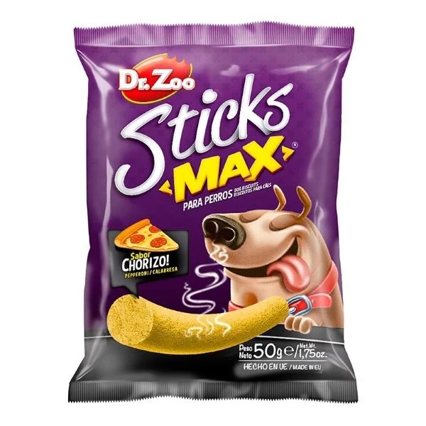 DR.ZOO STİCKS MAX SUCUK&PEYNİRLİ KÖPEK ÖDÜLÜ 50GR