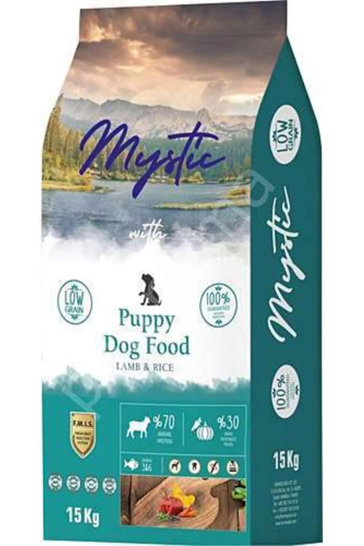 MYSTİC KUZU ETLİ AZ TAHILLI YAVRU KÖPEK MAMASI 15 KG