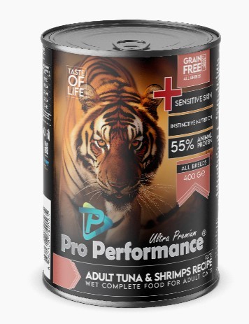 PRO PERFORMANCE CAT TUNA&SHRİMP 400 GR