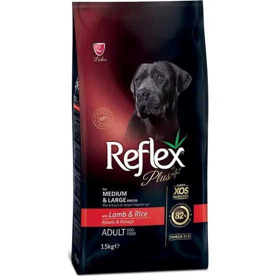 REFLEX PLUS KUZULU PİRİNÇLİ KÖPEK MAMASI 15 KG
