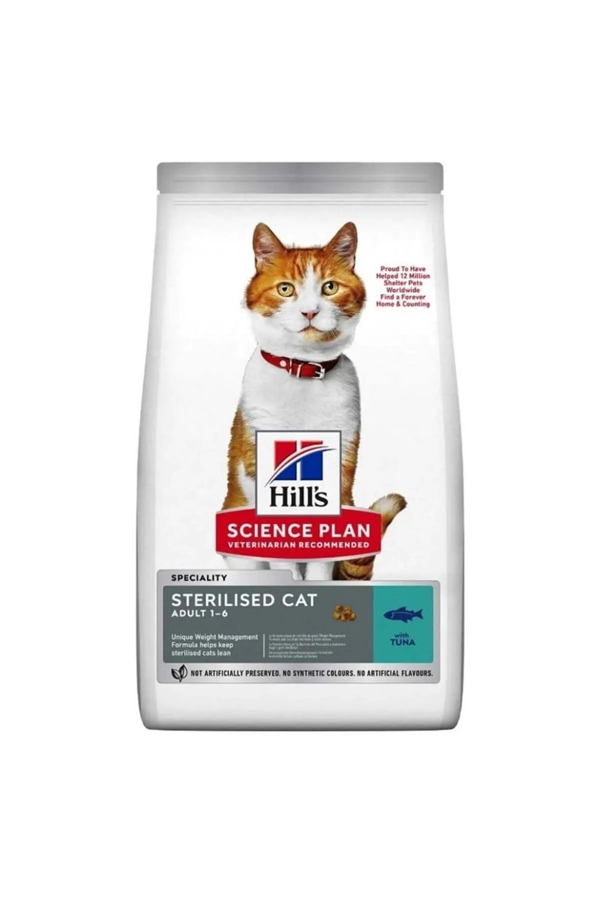 HİLLS TON BALIKLI STERİLİSED KISIRLAŞTIRILMIŞ KEDİ MAMASI 10 KG