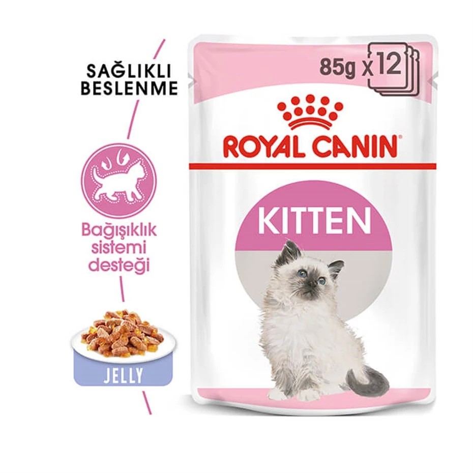 ROYAL CANİN KİTTEN JELLY YAVRU KEDİ KONSERVESİ 85 GR 12 AD