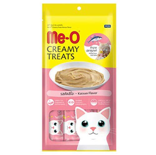 ME-O CREAMY ÇİZGİLİ ORKİNOS BALIKLI KEDİ ÖDÜLÜ 4X15 GR