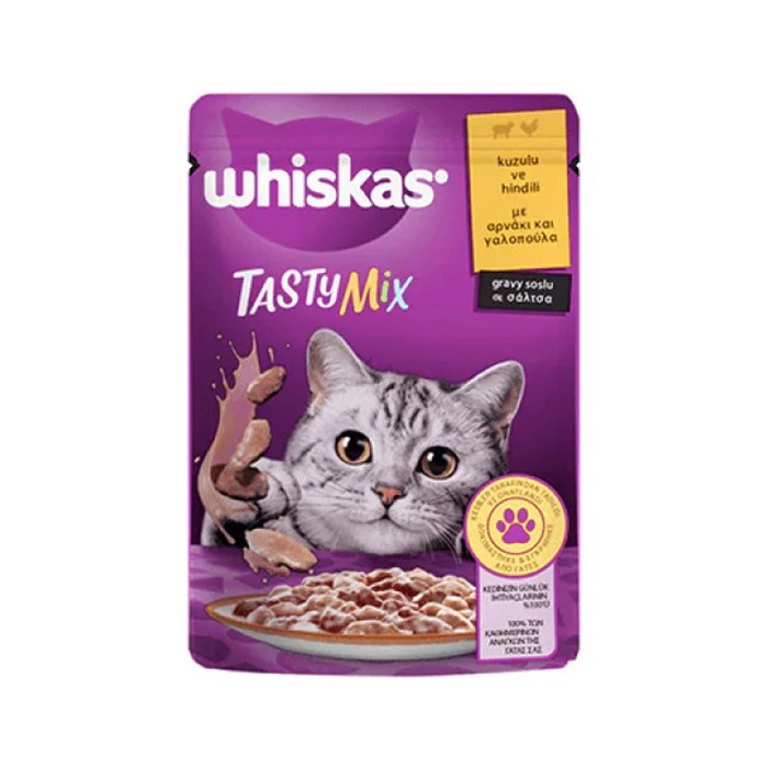 WHİSKAS TASTY MİX POUCH  85G KUZU HİNDİ