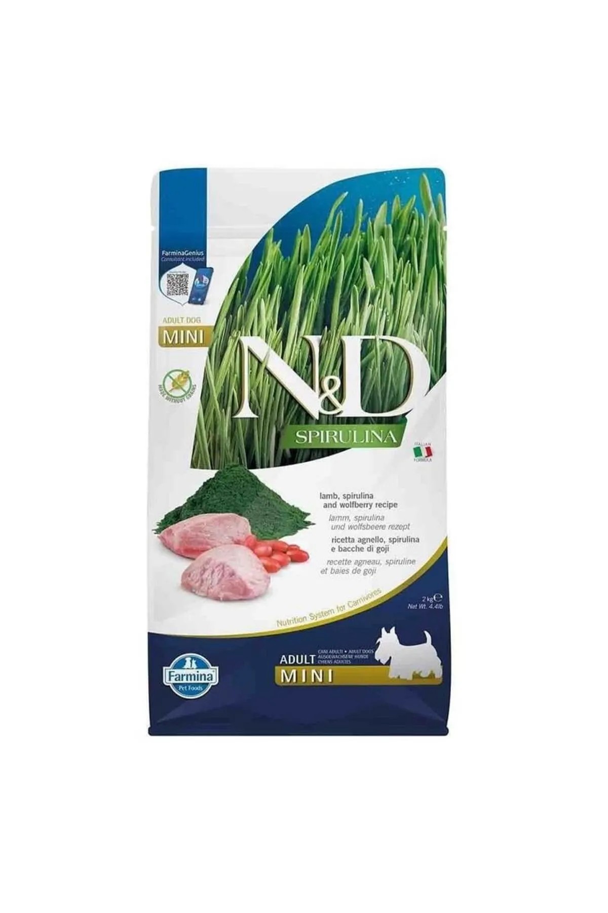 N&D SPIRULINA LAMB MINI ADULT 2 KG