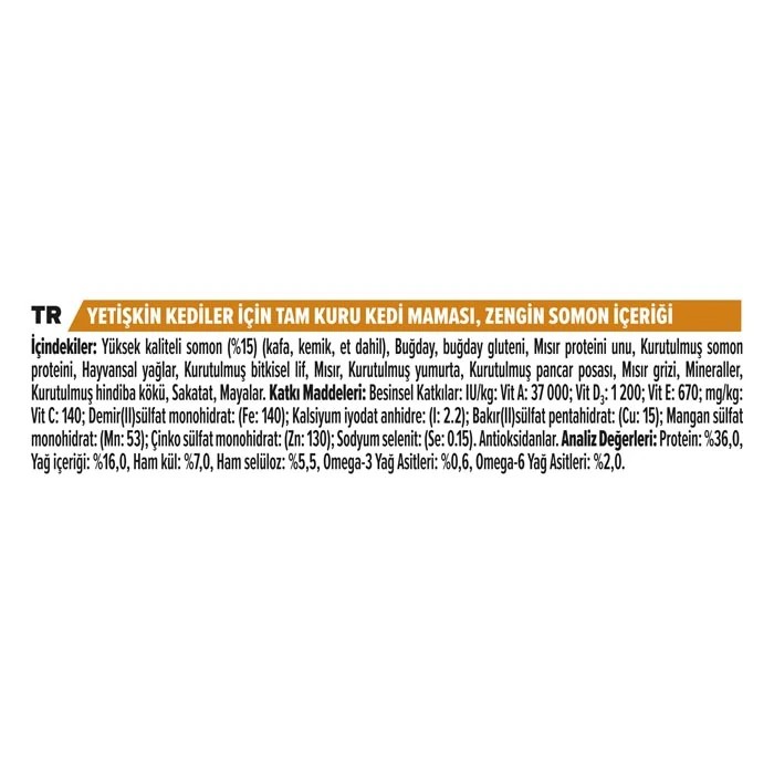 PROPLAN ELEGANT DERMA SOMONLU YETİŞKİN KEDİ MAMASI 1,5 KG