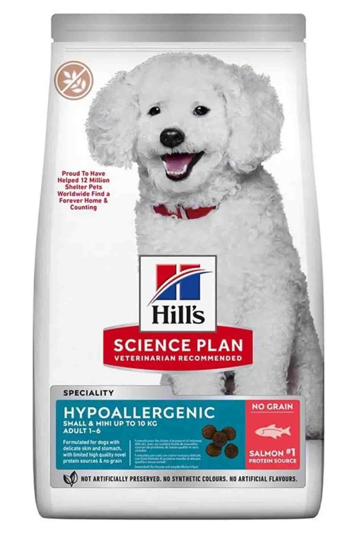 HİLL S ADULT SP HYPOALLERGENİC TAHİLSİZ SOMONLU MİNİ IRK KOPEK MAMASİ 1,5 KG