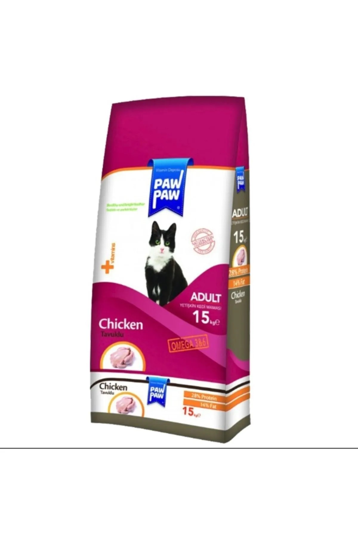PAW PAW TAVUKLU KEDİ 15 KG