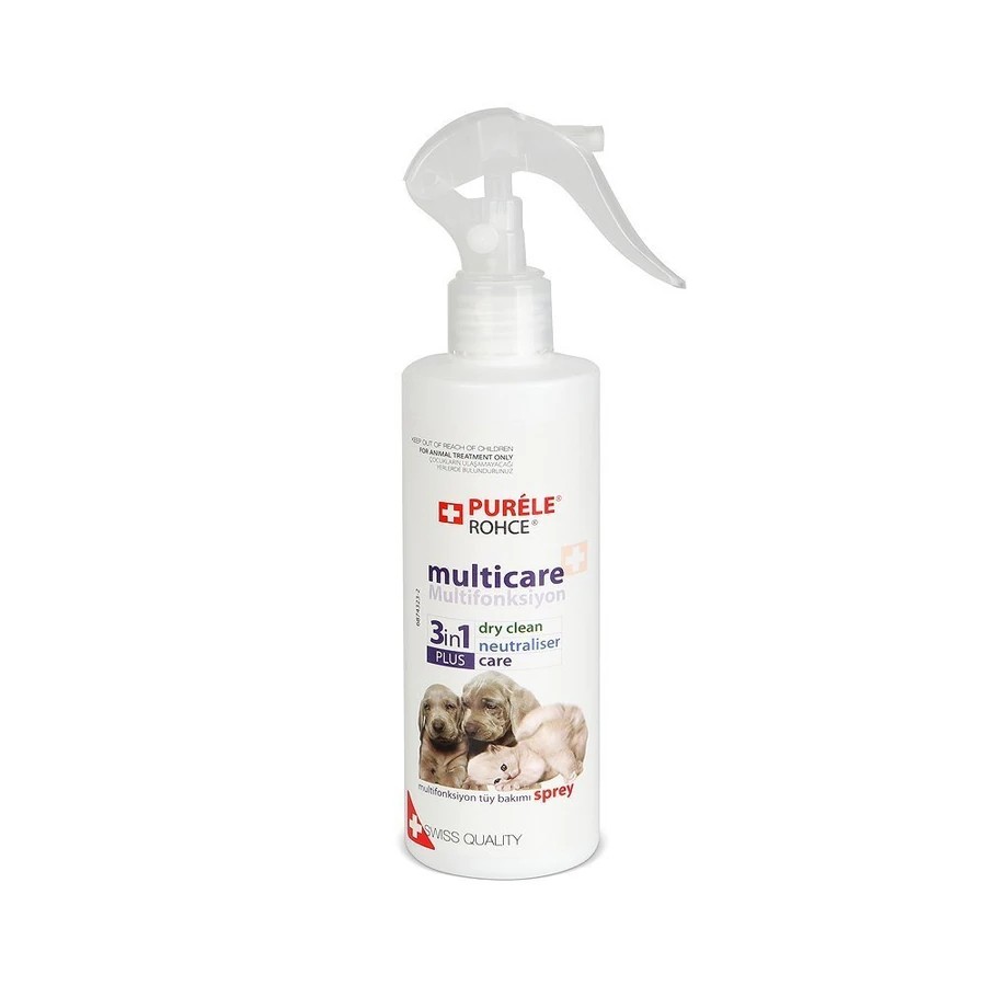 PURELE KEDİ VE KÖPEK KURU YIKAMA TÜY BAKIM SPREYİ 250 ML