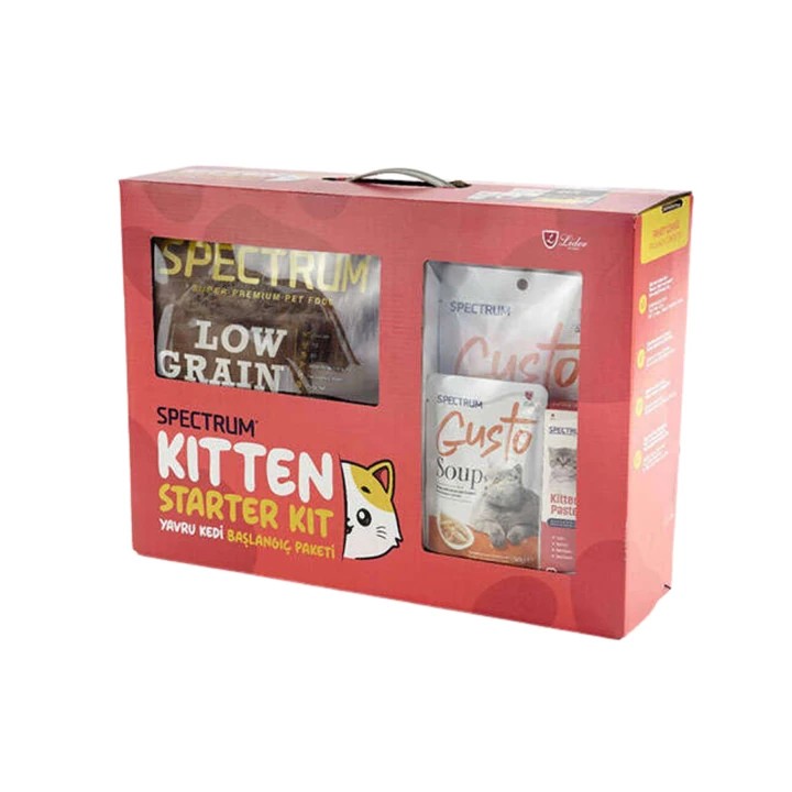 SPECTRUM YAVRU KEDİ BAŞLANGIÇ PAKETİ (MAMA + ÇORBA + KITTEN MALT + CREAMY ÖDÜL)