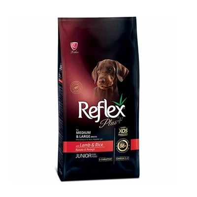 REFLEX PLUS JUNİOR KUZULU PİRİNÇLİ KÖPEK MAMASI 3 KG