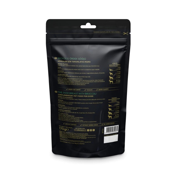 Reflex Snackies Brokolili Ördek Göğsü Köpek Ödül Maması 170gr