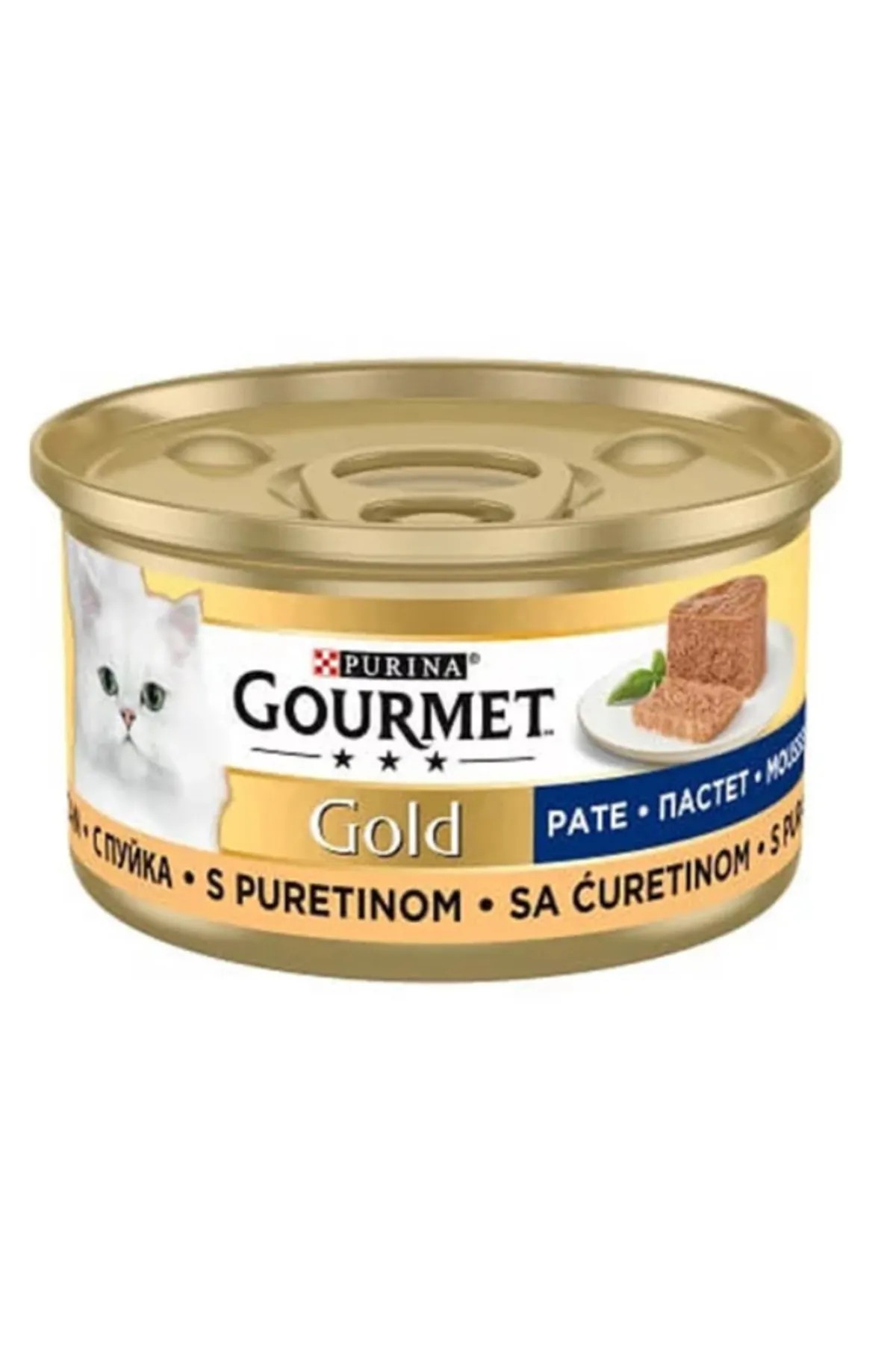 GOURMET GOLD KIYILMIŞ HİNDİ ETLİ KEDİ KONSERVE MAMASI 85 GR
