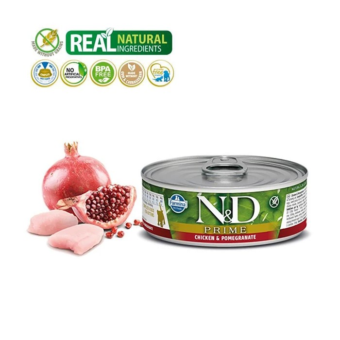 ND PRİME KITTEN TAVUK&NAR KONSERVE 80 GR.
