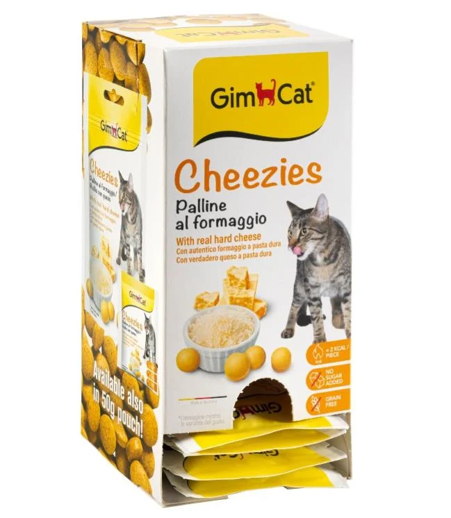Gimcat Cheezies Peyni̇r İçeri̇kli̇ Kedi̇ Ödül Tableti 10 Gr  x 20 Adet 