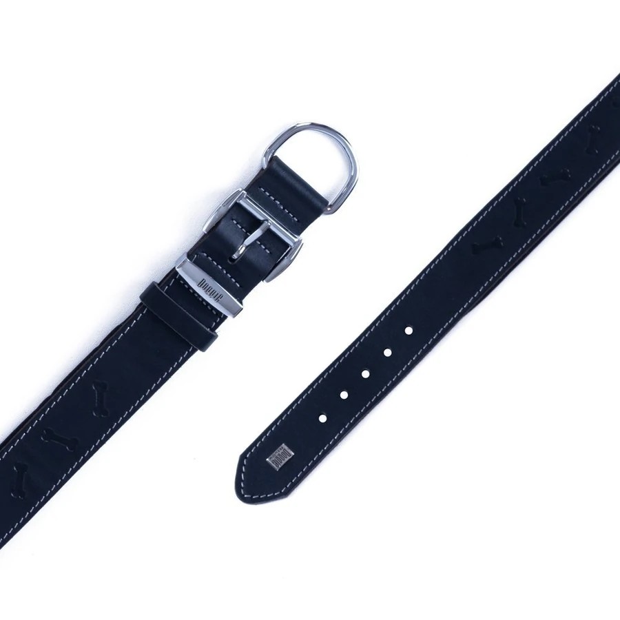 DOGGIE COMFORT KEMIK DESENLI BOYUN TASMASI 3,560 CM SIYAH