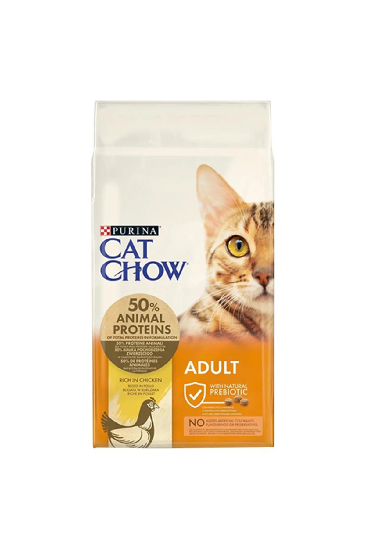 CAT CHOW TAVUKLU HİNDİLİ YETİŞKİN KURU KEDİ MAMASI 15 KG