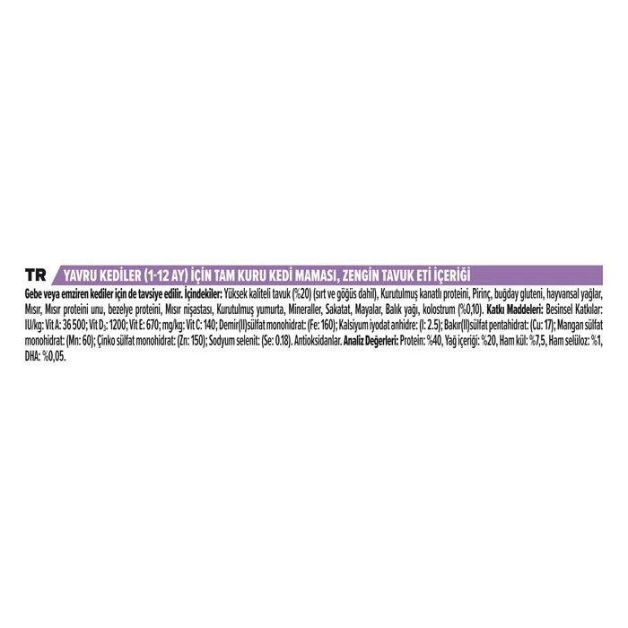 PROPLAN KİTTEN YAVRU KURU KEDİ MAMASI 3 KG