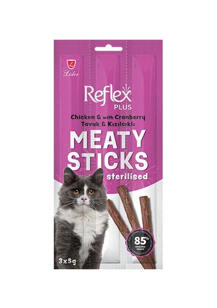 REFLEX KEDİ ÖDÜL STİCKS TAVUK&KIZILCIKLI