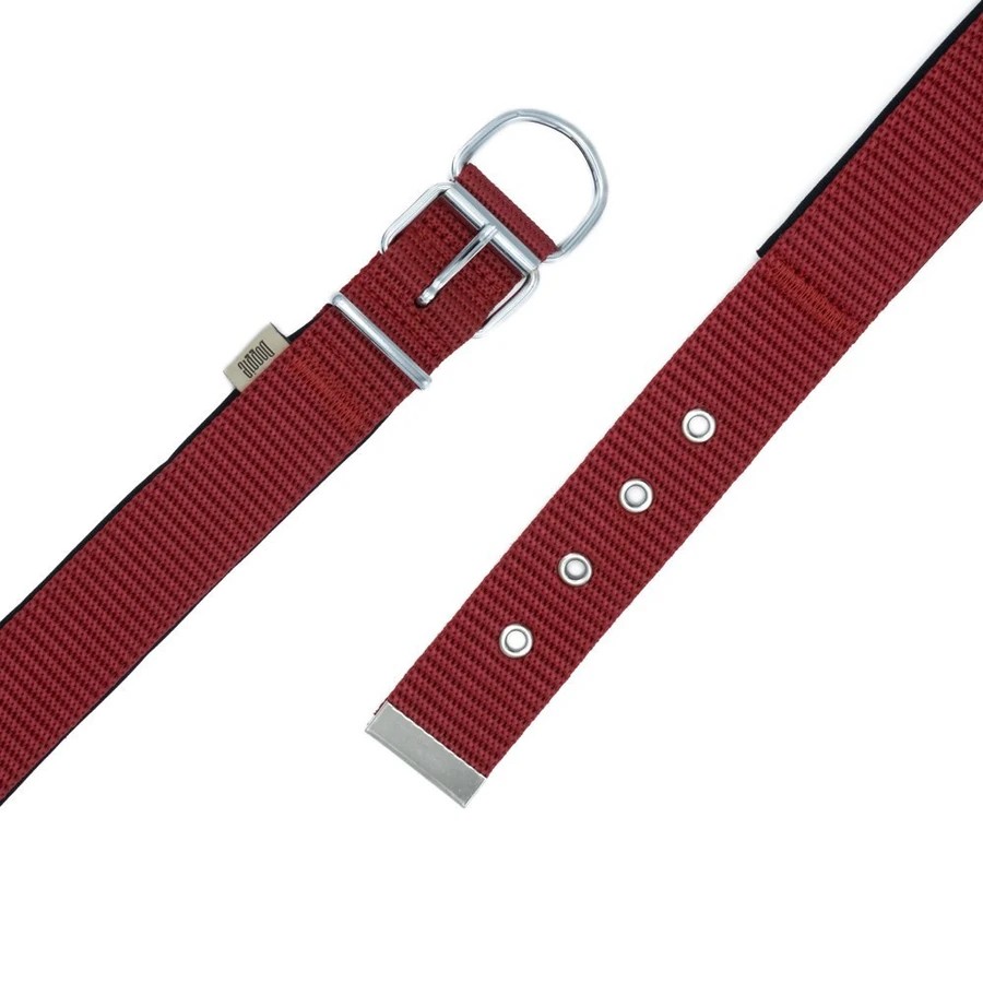 DOGGİE COMFORT YUMUŞAK DOKUMA KÖPEK TASMASI M 2,5X37-45CM KIRMIZI