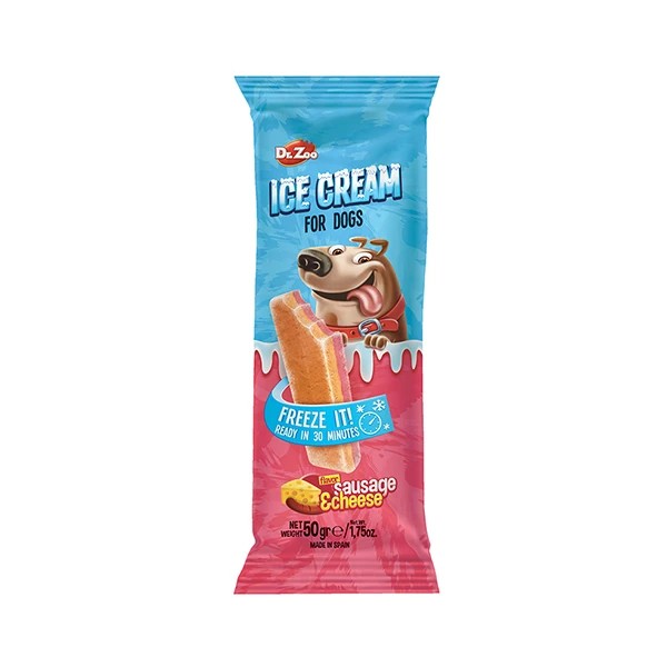 DR.ZOO HELADO SOSİS-PEYNİRLİ KÖPEK DONDURMA 50GR