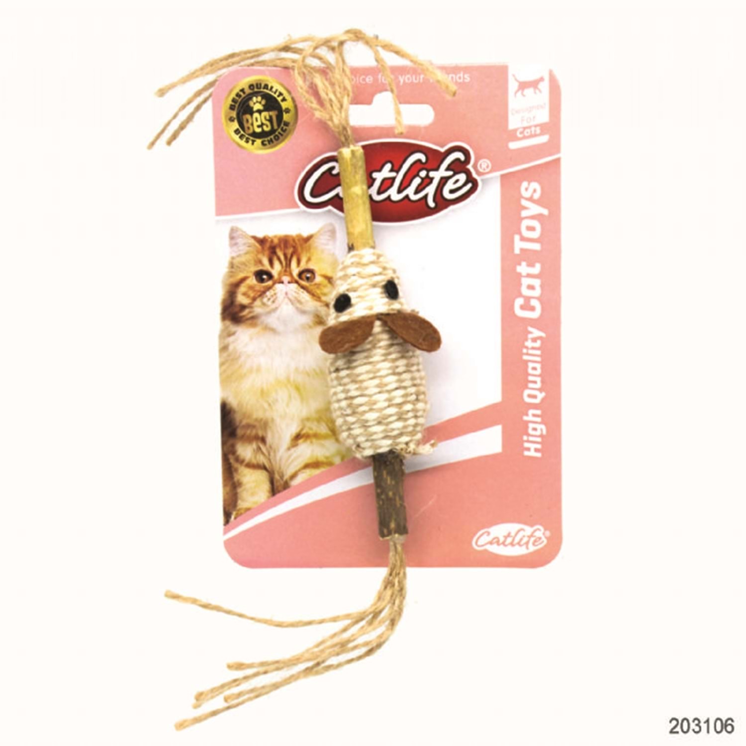 CATLİFE KEDİLER İCİN İPLİ FARE OYUNCAK