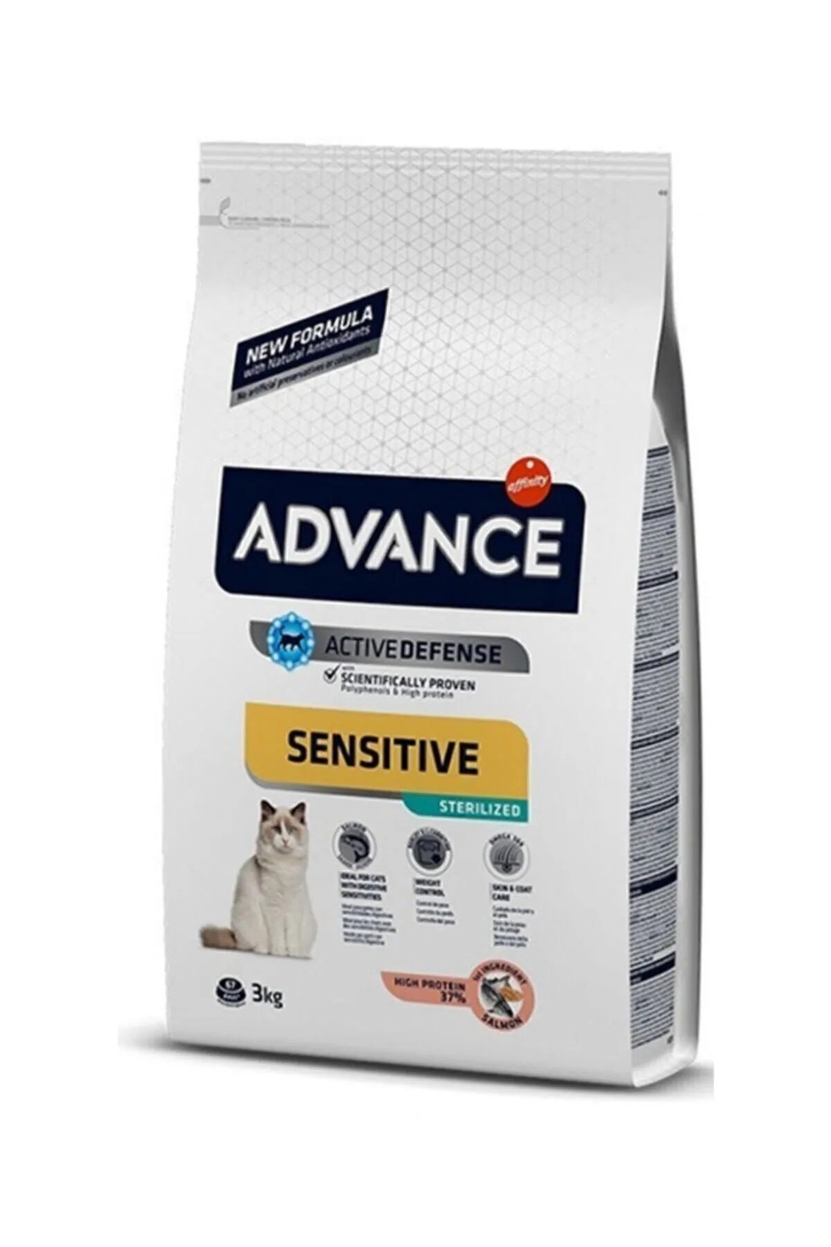 ADVANCE CAT STERİLİZED HAİRBALL HİNDİLİ KISIR KEDİ MAMASI 3 KG