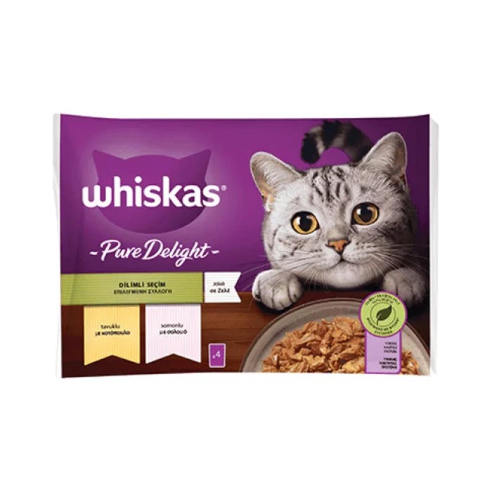 WHISKAS 4 LÜ PURE AÇ BITIR MAMA