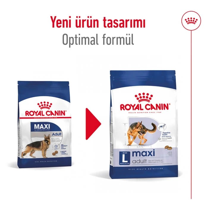 ROYAL CANİN MAXİ ADULT BÜYÜK IRK YETİŞKİN KURU KÖPEK MAMASI 15 KG
