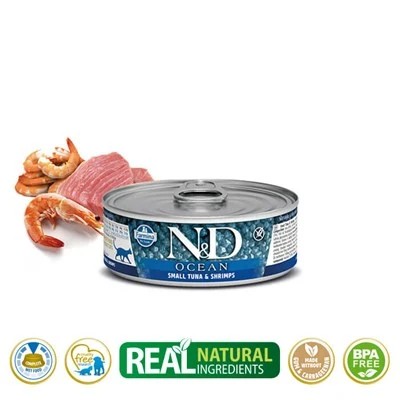 N&D KEDI TON BALIKLI KEDİ KONSERVE 80 GR.