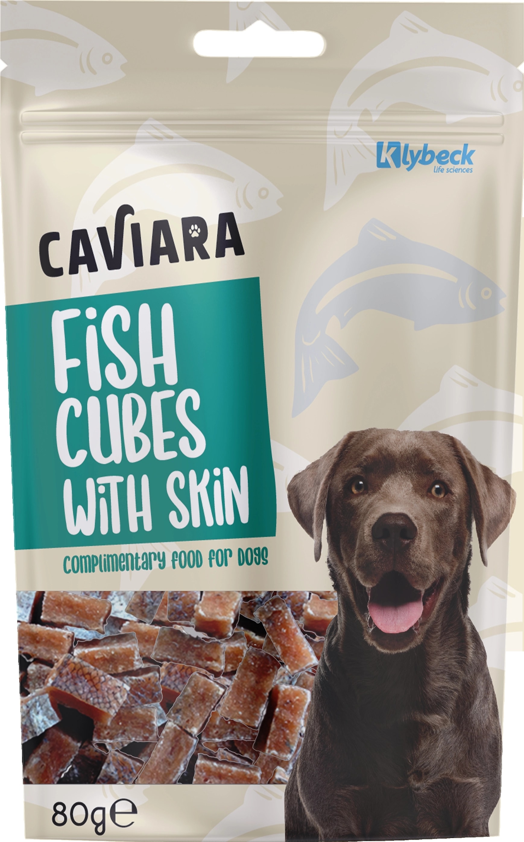 Caviara Balık Eti Küpleri Köpek Ödülü 80 gr