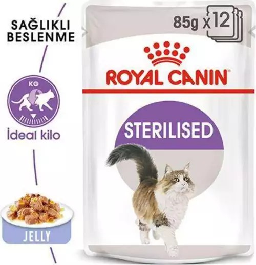 Royal Canin Pouch Jelly Kısırlaştırılmış Kedi Yaş Mama 85 Gr. * 12